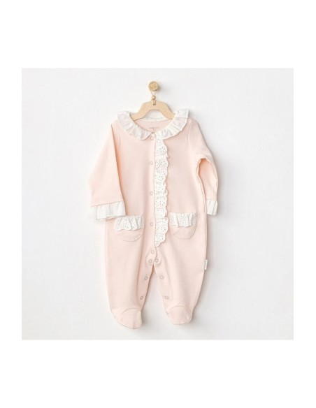 Grenouillère Rose 1-3 mois 100% Coton - Fille Grenouillère - 