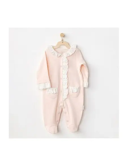 Grenouillère Rose 1-3 mois 100% Coton - Fille Grenouillère - 