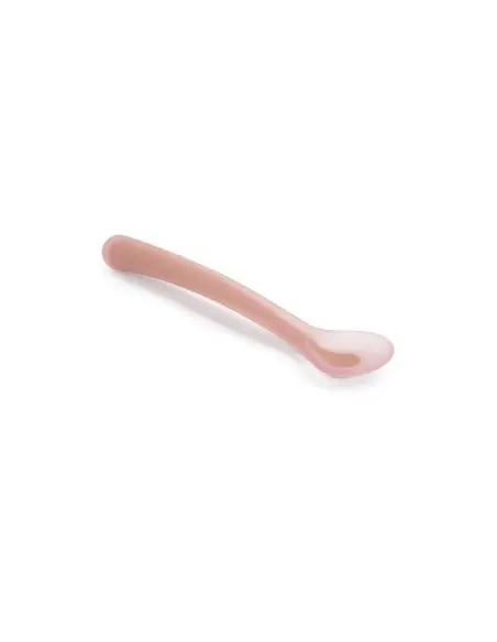 Suavinex Cuillère en silicone 4m+ Rose Vaisselle bébé -