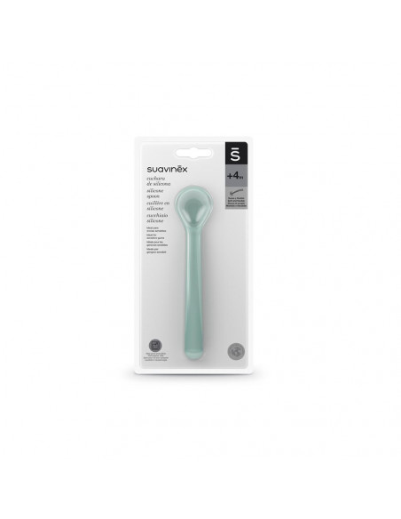 Suavinex Cuillère en silicone 4m+ Vert dans Vaisselle bébé chez Baby And Mom Maroc