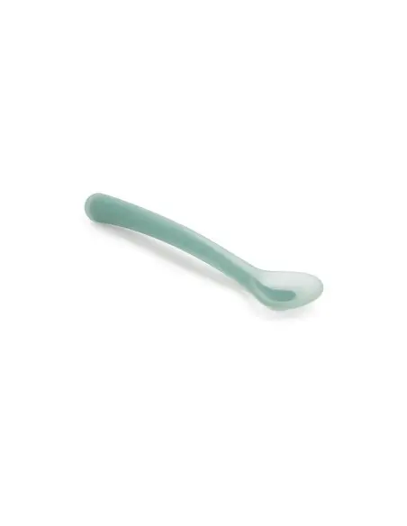Suavinex silicone spoon, from 4 months, green