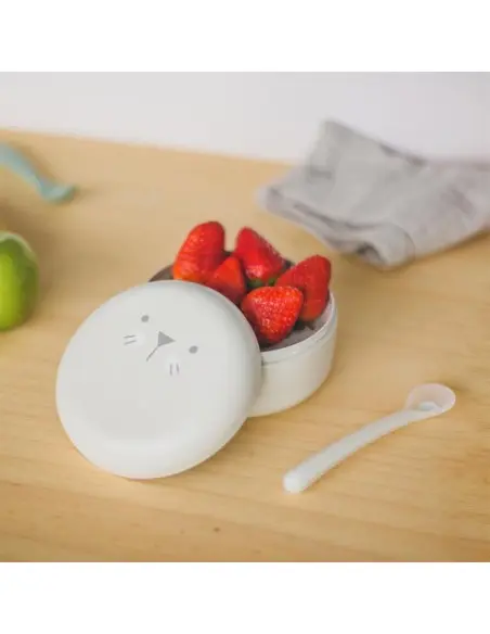 Suavinex Cuillère en silicone 4m+ Blanc Vaisselle bébé -