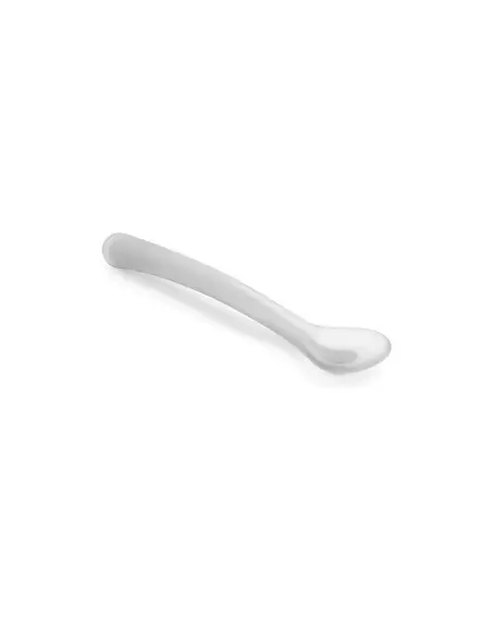 Suavinex Cuillère en silicone 4m+ Blanc Vaisselle bébé -