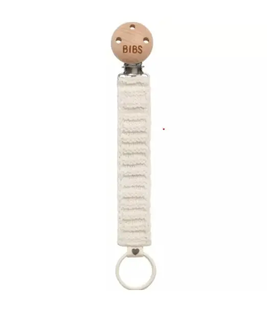 BIBS Attache-Sucette Tressée Baby Ivory Sucettes - BIBS Maroc