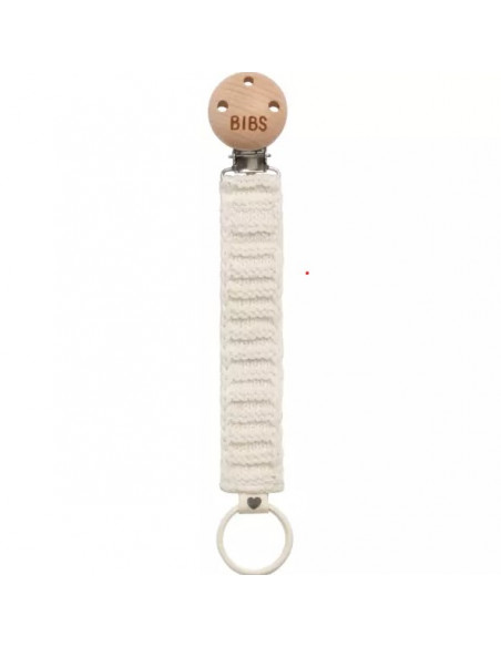 BIBS Attache-Sucette Tressée Baby Ivory Sucettes - BIBS Maroc