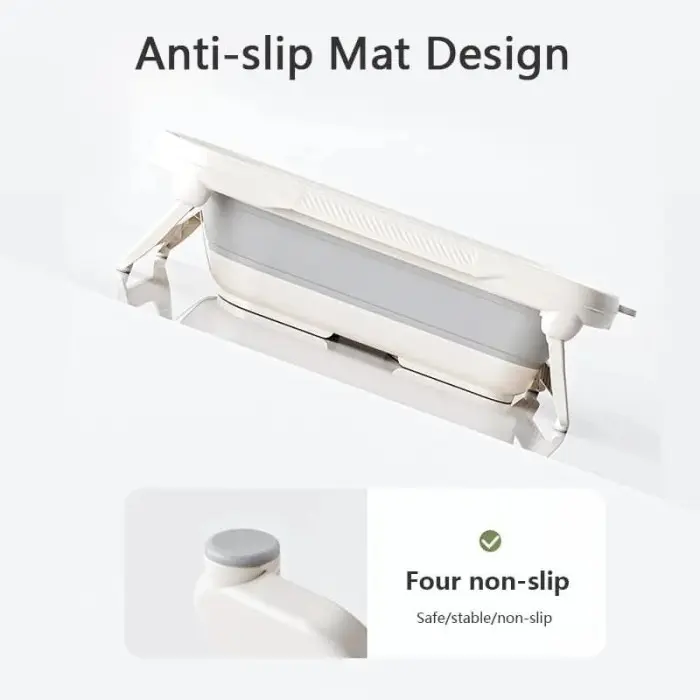 Baignoire pliable et compacte avec thermomètre digital intégré