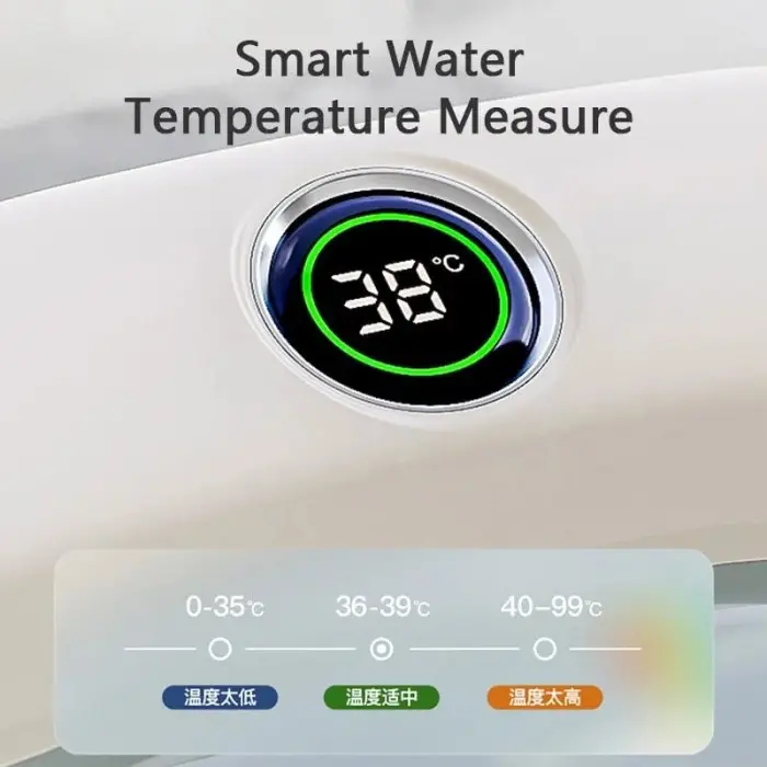 Baignoire pliable et compacte avec thermomètre digital intégré