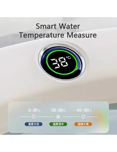 Baignoire pliable et compacte avec thermomètre digital intégré