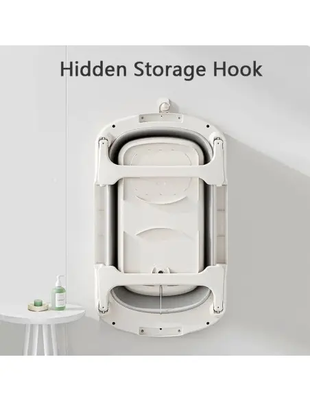 Baignoire pliable et compacte avec thermomètre digital intégré