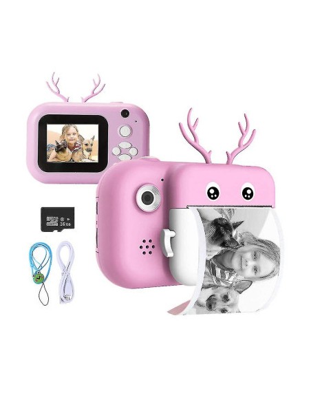 Appareil photo numérique pour enfants avec imprimante Print cam - Cerf Rose dans Jeux éducatifs chez Baby And Mom Maroc