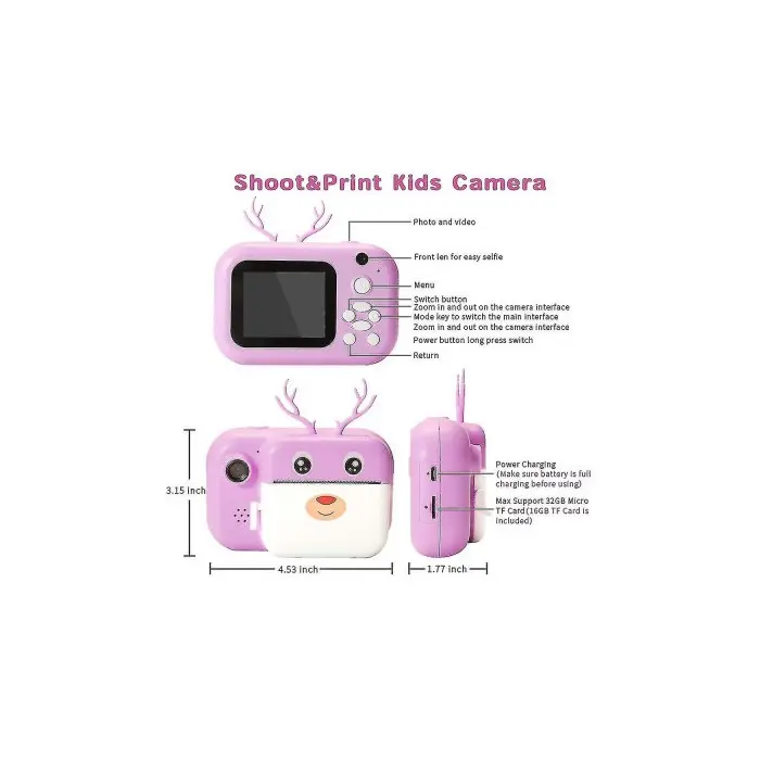 Appareil photo numérique pour enfants avec imprimante Print cam