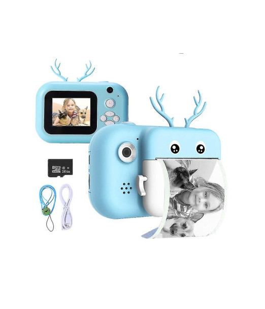 Appareil photo numérique pour enfants avec imprimante Print cam - Cerf Bleu au Maroc - Baby And Mom