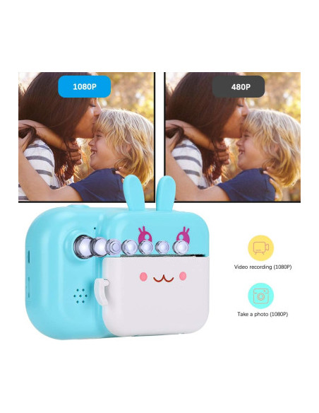 Appareil photo numérique pour enfants avec imprimante Print cam - Cerf Bleu dans Jeux éducatifs chez Baby And Mom Maroc