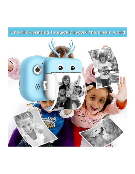 Appareil photo numérique pour enfants avec imprimante Print cam - Cerf Bleu dans Jeux éducatifs chez Baby And Mom Maroc