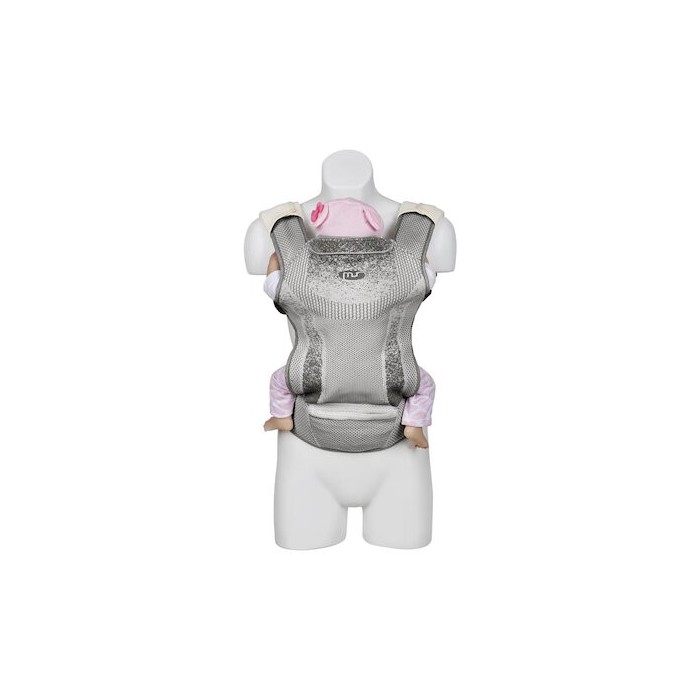 MS Innovaciones Porte-bébé Kanguro Gris Echarpe de Portage /