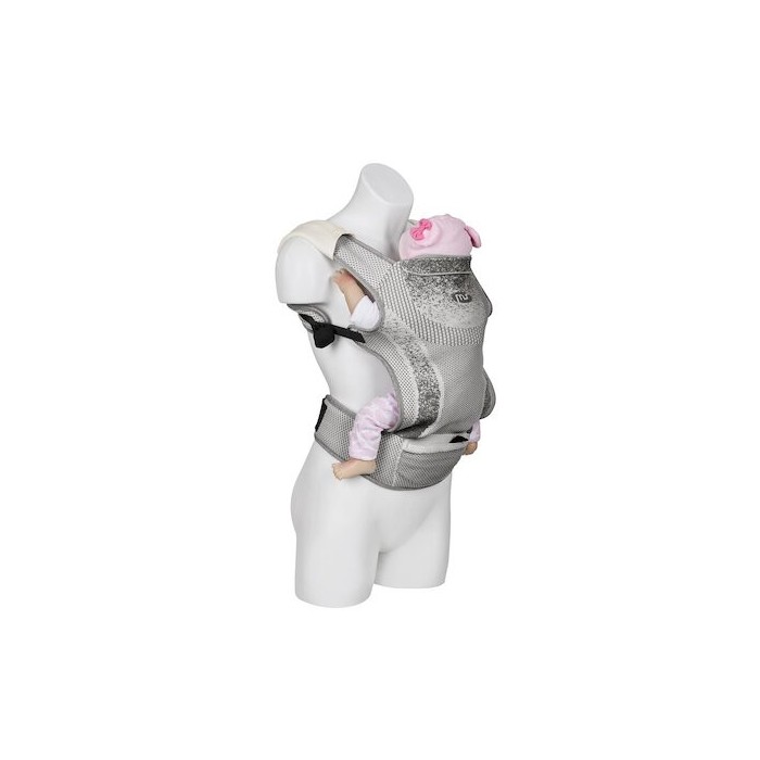 MS Innovaciones Porte-bébé Kanguro Gris Echarpe de Portage /