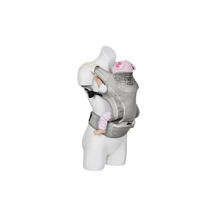 MS Innovaciones Porte-bébé Kanguro Gris Echarpe de Portage /