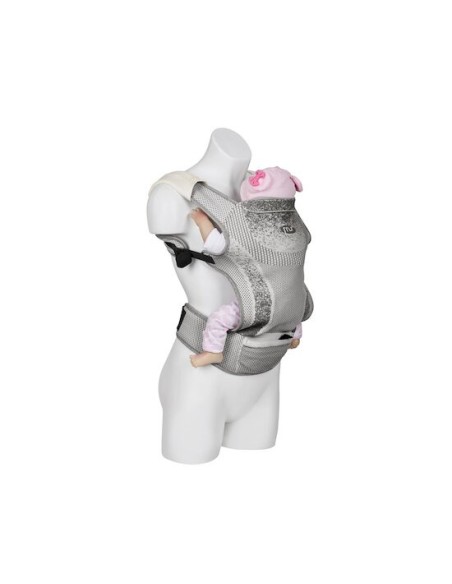 MS Innovaciones Porte-bébé Kanguro Gris Echarpe de Portage /