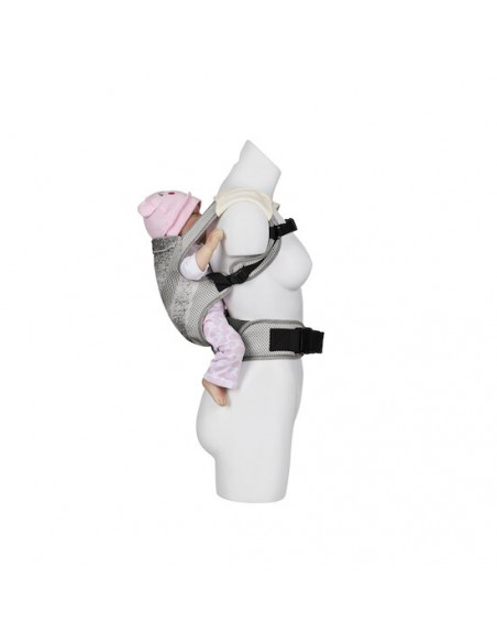 MS Innovaciones Porte-bébé Kanguro Gris Echarpe de Portage /