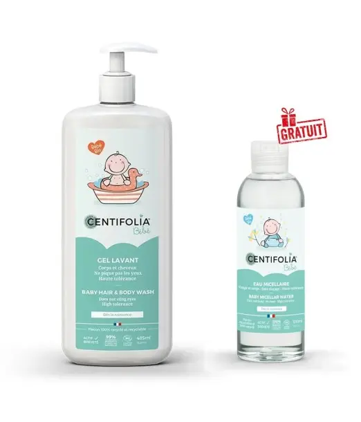Centifolia Bébé Gel Lavant 485ml + Eau micellaire 100ml