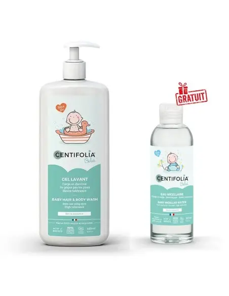 Centifolia Bébé Gel Lavant 485ml + Eau micellaire 100ml