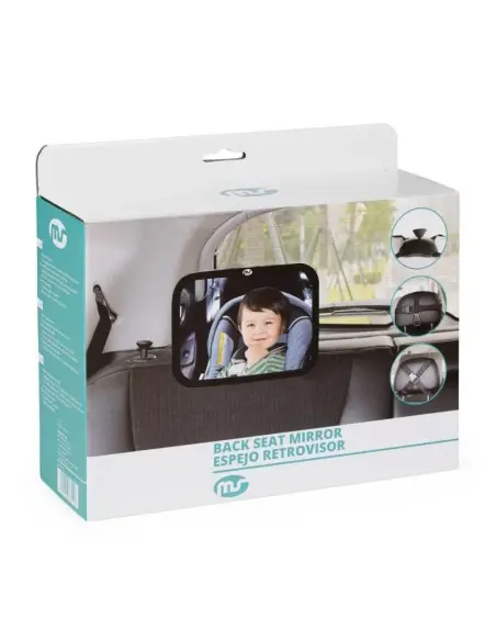 MS Innovaciones Miroir Rétroviseur 360° avec Lumière Led