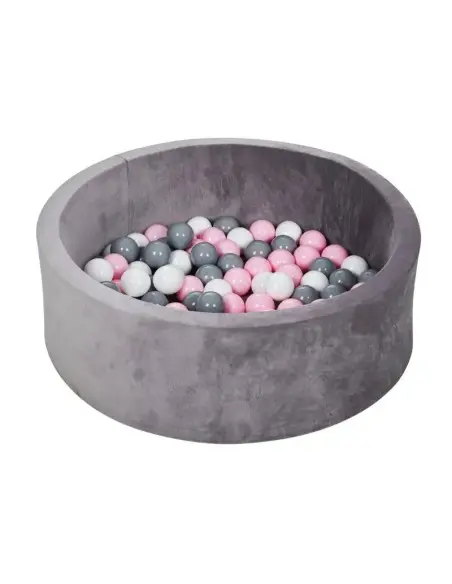 MS Innovaciones Piscine à balles Misti avec balles - Rose Tapis