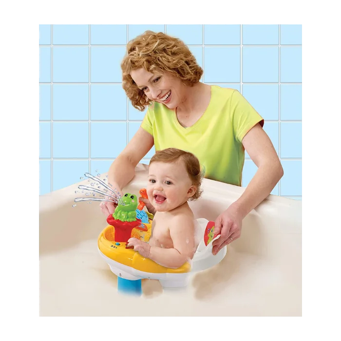 Vtech Super Siège de Bain 6mois+ Interactif 2en1 Jouet de bain 