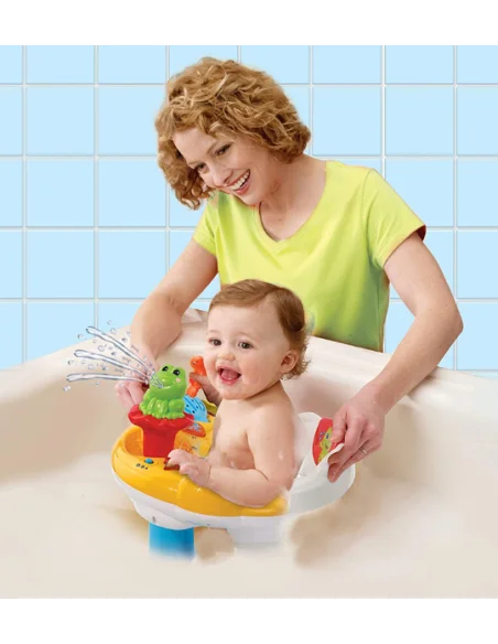 Vtech Super Siège de Bain 6mois+ Interactif 2en1 Jouet de bain 