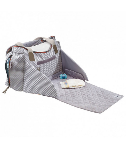 Sac à langer Béaba Sydney II Play Print - Gris 2