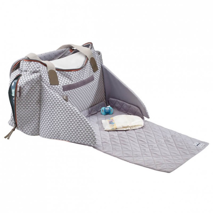 Sac à langer Béaba Sydney II Play Print - Gris