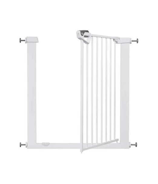 MS Innovaciones safety gate in white without drilling with door + extensions 75 to 85 cm 2