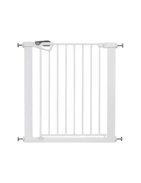 MS Innovaciones safety gate in white without drilling with door + extensions 75 to 85 cm