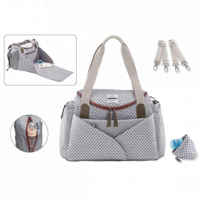 Sac à langer Béaba Sydney II Play Print - Gris