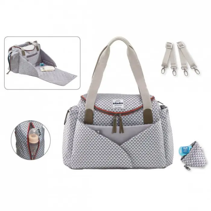 Sac à langer Béaba Sydney II Play Print - Gris