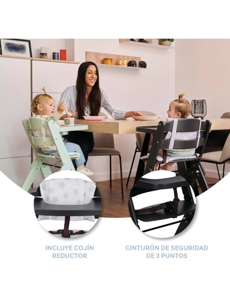 MS Innovaciones Chaise haute évolutive en bois de 6 à 10ans -