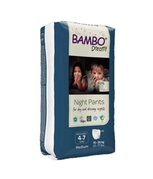 Bambo Dreamy Couche de nuit 15-35kg Taille Large 10 unités