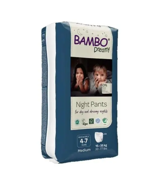Bambo Dreamy Couche de nuit 15-35kg Taille Large 10 unités