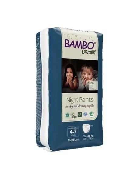Bambo Dreamy Couche de nuit 15-35kg Taille Medium 10 unités