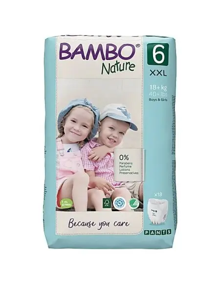 Bambo Nature Couches Culottes d'apprentissage Taille 6 (18kg+) 18 unités