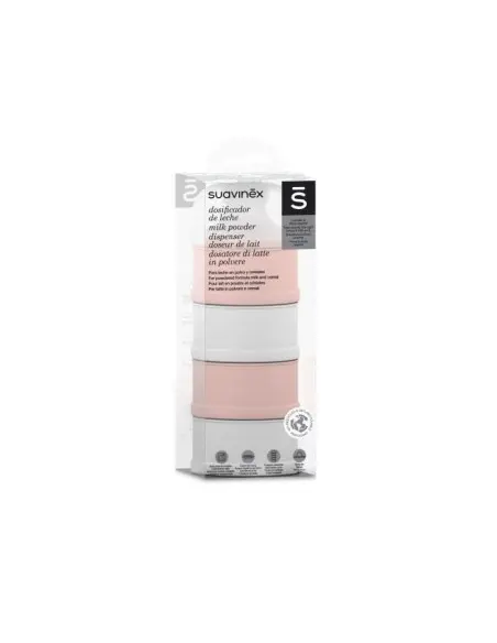 Suavinex milk powder dispenser 4 compartments — pink — photo 4