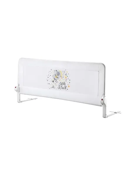 180° foldable bed rail 120 x 48.50 cm - White sheepskin