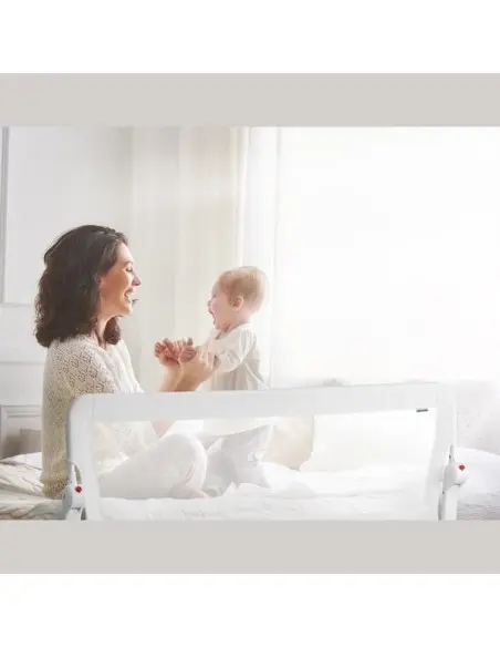 Barrière de Lit 180° Pliable 120 x 48,50 cm - Blanc