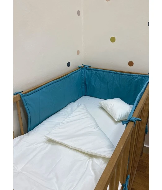 Minitribe crib bumper - Blue 2