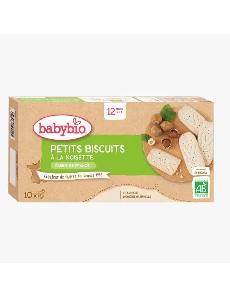 Babybio small hazelnut biscuits 160g from 12 months