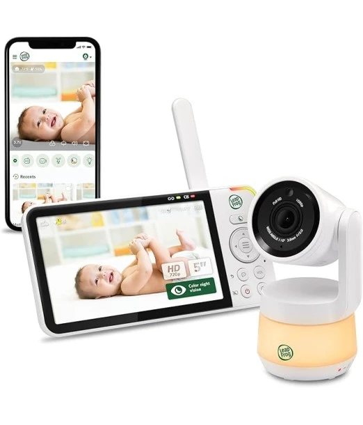 Video baby monitor with Wi-Fi 5" HD LCD 720p, 360° pan and tilt, 8x camera zoom 2