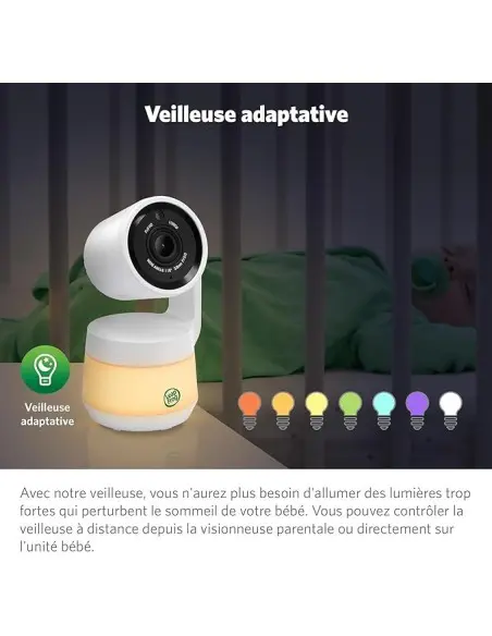 Video baby monitor with Wi-Fi 5" HD LCD 720p, 360° pan and tilt, 8x camera zoom — photo 4
