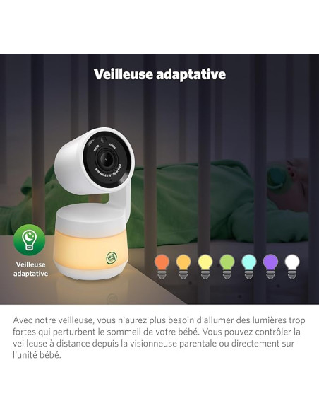 Babyphone Vidéo avec Wifi LCD HD 5" 720p Panoramique