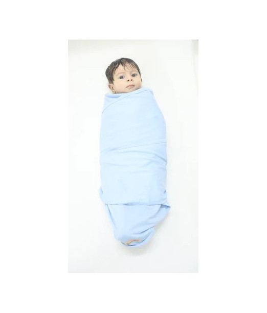 Couverture d'emmaillotage + Bonnet Bleu au Maroc - Baby And Mom