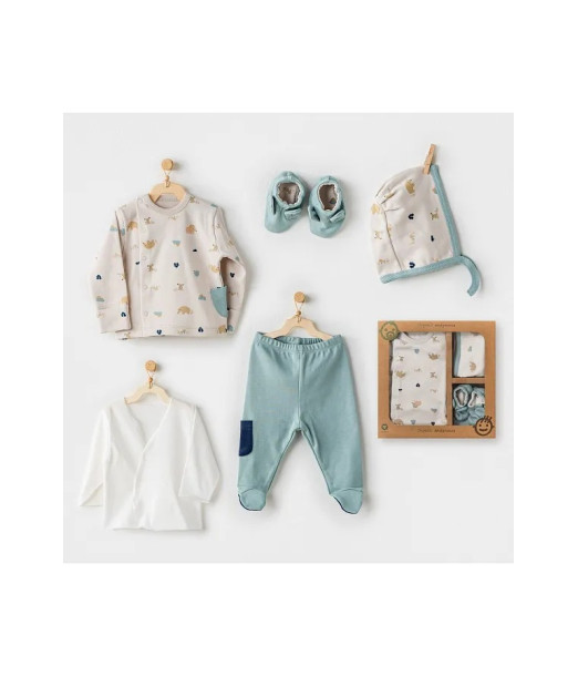 Coffret Naissance 100% Coton 5 Pièces - Forest Univers Bébé -